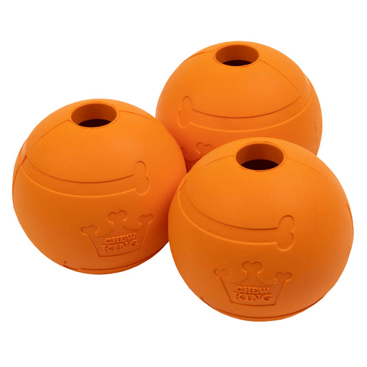 Chew King Bolas de Goma con Sabor a Tocino de 2.5 Pulgadas, Paquete de 3