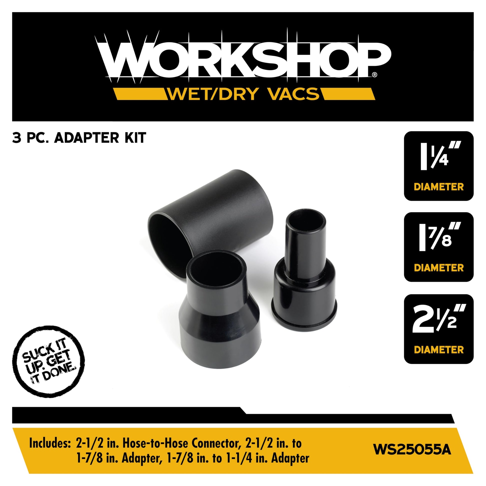 Kit de Accesorios de Aspiración Workshop WS25055A para Aspiradoras Húmedas y Secas