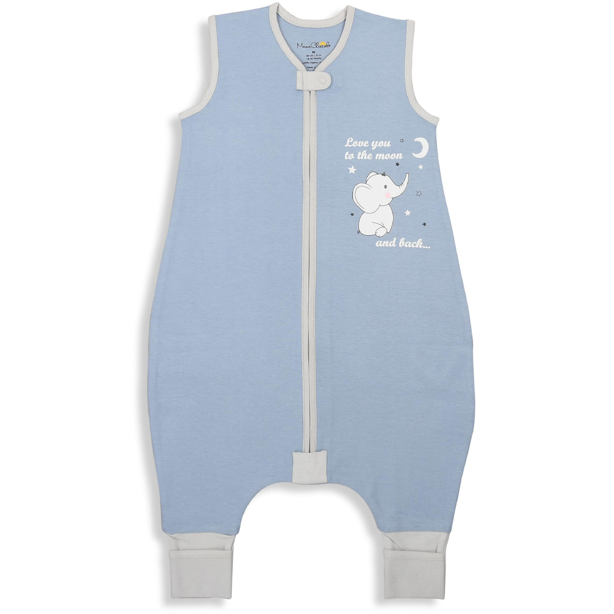 Mama Cheetah Saco de Dormir para Niños Pequeños con Pies 3T-4T, 1.0 TOG Manta Portátil de Algodón Orgánico para Bebés con Patas, Saco de Dormir para Bebés Caminantes, Saco de Dormir Grande para