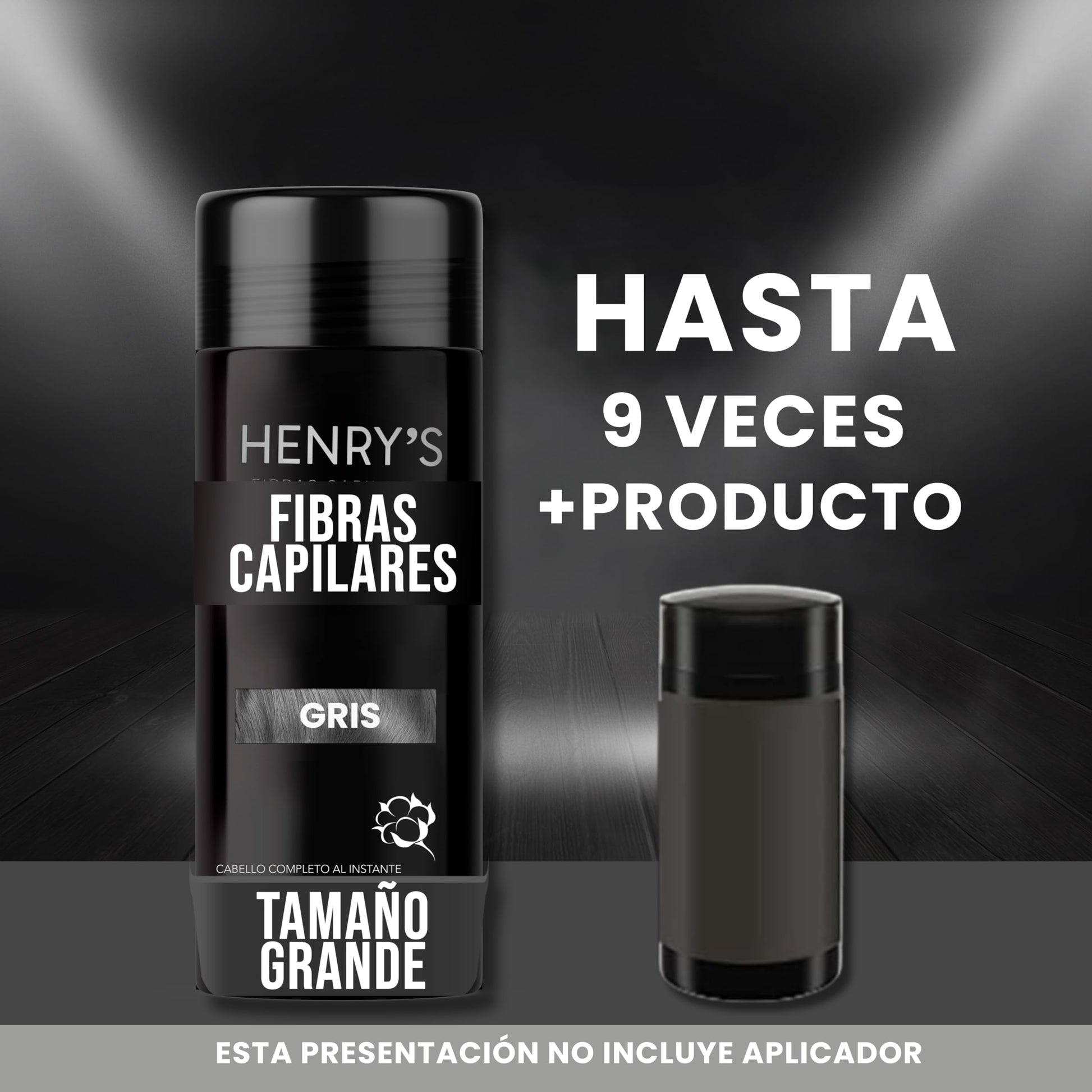 Fibras Capilares, GRIS, Solución para la Calvicie, Caida de Cabello, Alopecia o falta de Volumen, Sin aplicador. 27.5 gramos. Fibras de Construcción de Cabello. Ideal para el Cabello Delgado. Fibras de Algodón 100% Natural. Voluminizador y texturizador de