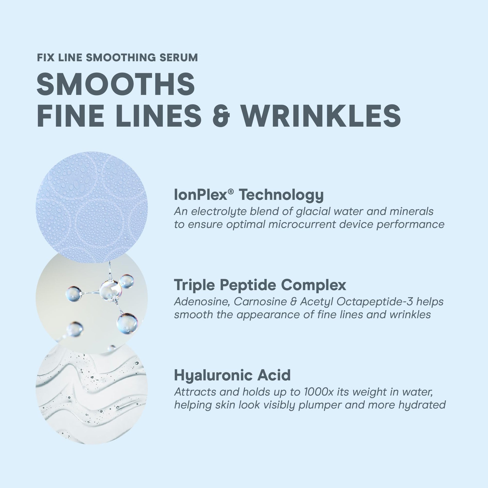 NuFACE FIX Serum | Line Smoothing Serum | Use alone or with NuFACE FIX Device | Awaken Tired Eyes + Revive Dull-looking Skin| 0.5 FL Oz
