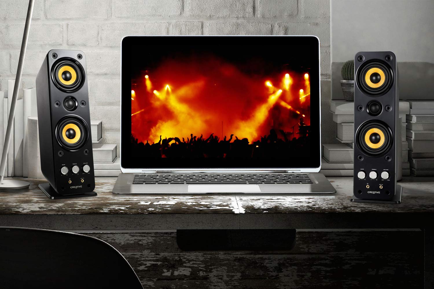 Creative Labs GigaWorks T40 Series II - Bocinas (Mesa/estante, PC, Integrado, Alámbrico, RCA / 3.5mm, 50 - 20000 Hz)