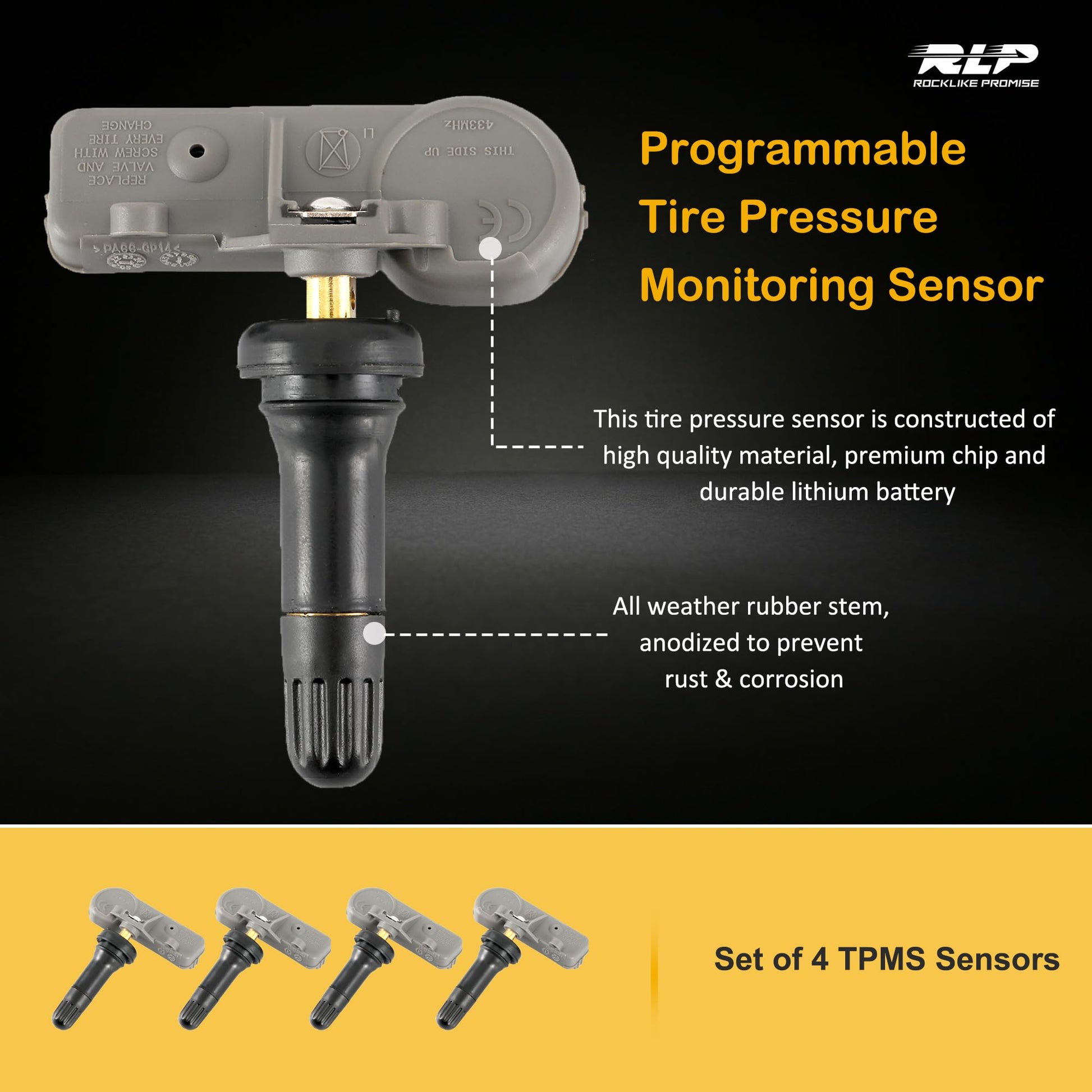 Sensor TPMS de Repuesto 315 MHz Compatible con Buick Cadillac Chevy GMC