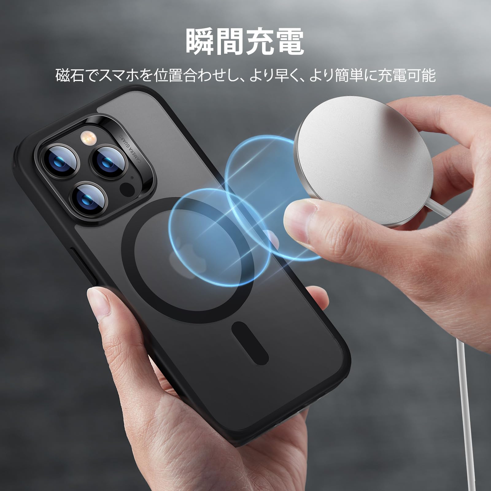 Funda Híbrida ESR iPhone 13 Pro Transparente Compatible MagSafe y Carga Inalámbrica con HaloLock Protección Reforzada para Caídas