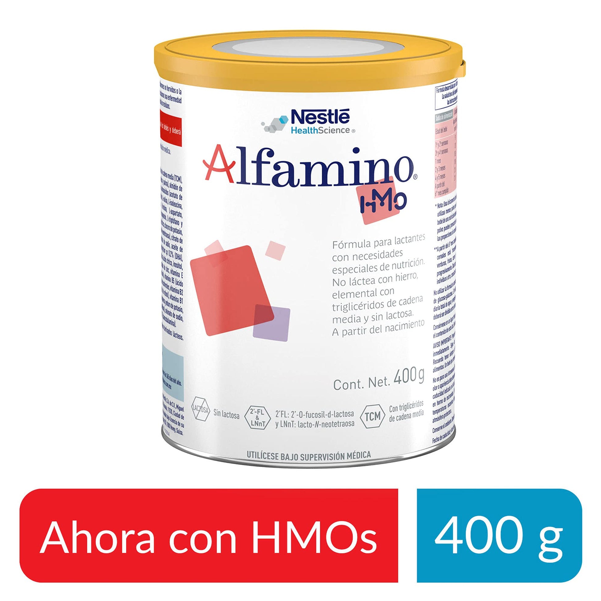 Fórmula para lactantes con necesidades especiales de nutrición, Alfamino® HMOs, 400g