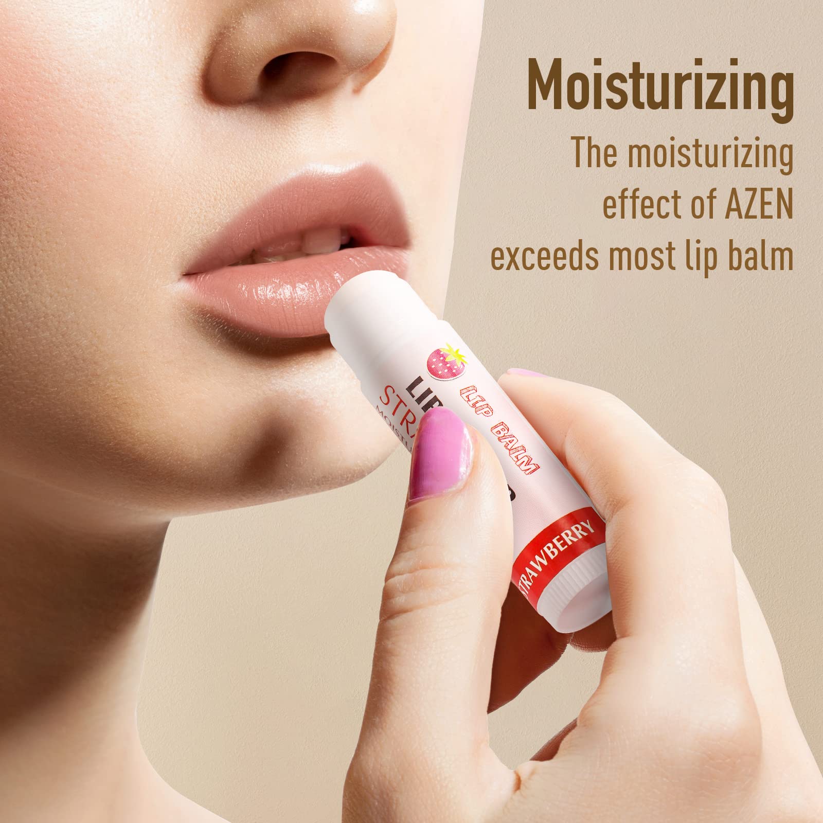 AZEN- Paquete de 120 bálsamos labiales, bálsamo labial natural a granel, producto para el cuidado de los labios, bálsamo labial hidratante para labios secos y agrietados