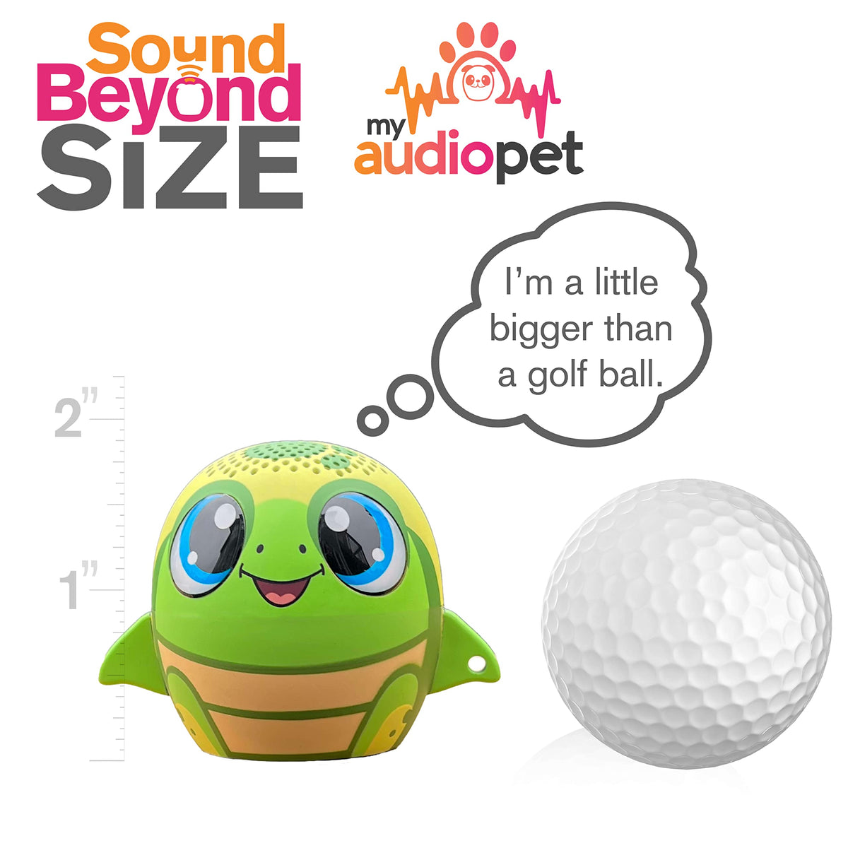Altavoz Inalámbrico TWS Mini My Audio Pet Tortuga para Niños y Todas las Edades