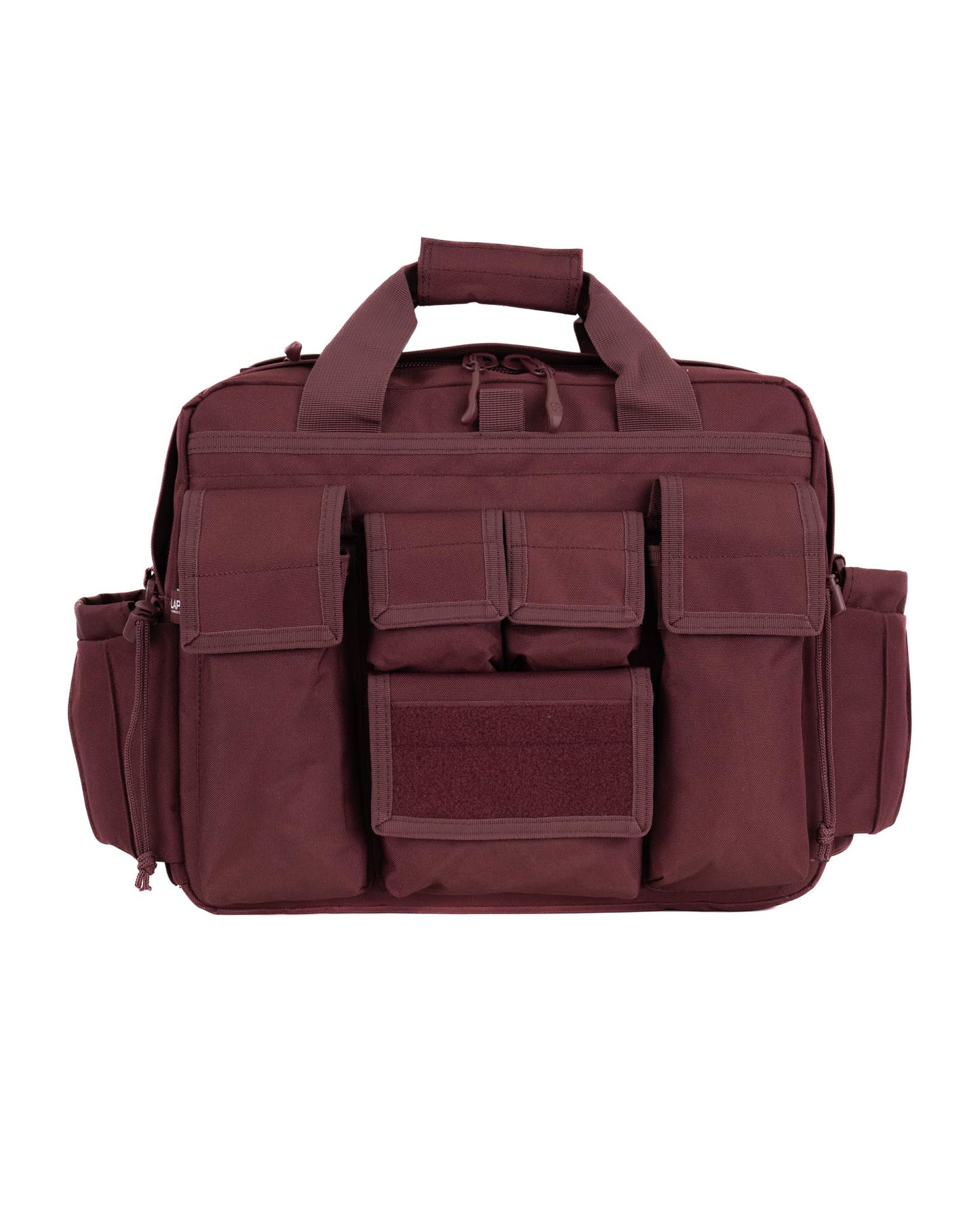 LAPG Bolsa de campaña Jumbo para equipo de supervivencia, múltiples bolsillos, bolsa multifuncional para equipo de senderismo, Granate, 20" x 15" x 11"