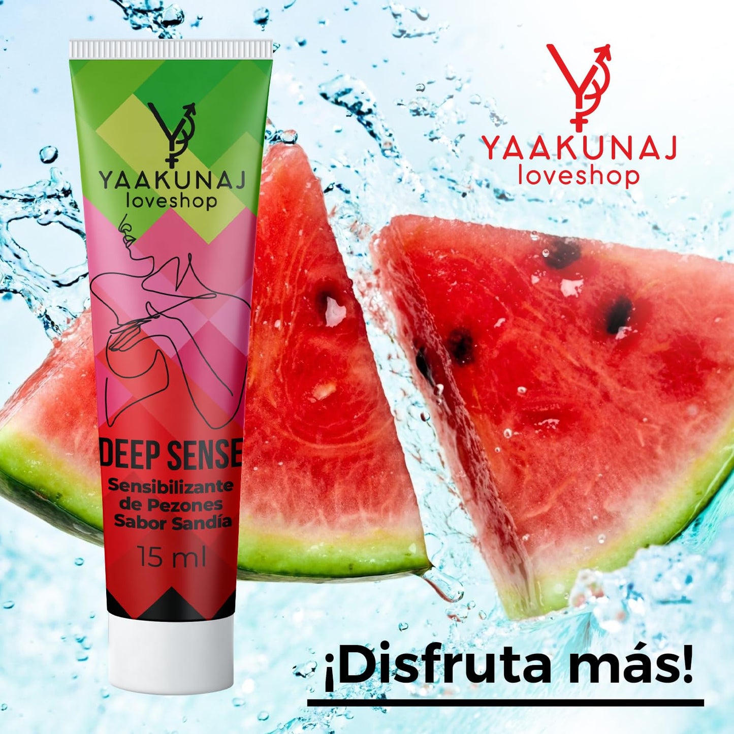 Lubricante Sensibilizante YAAKUNAJ LOVESHOP Sandía para Pezones 15ml