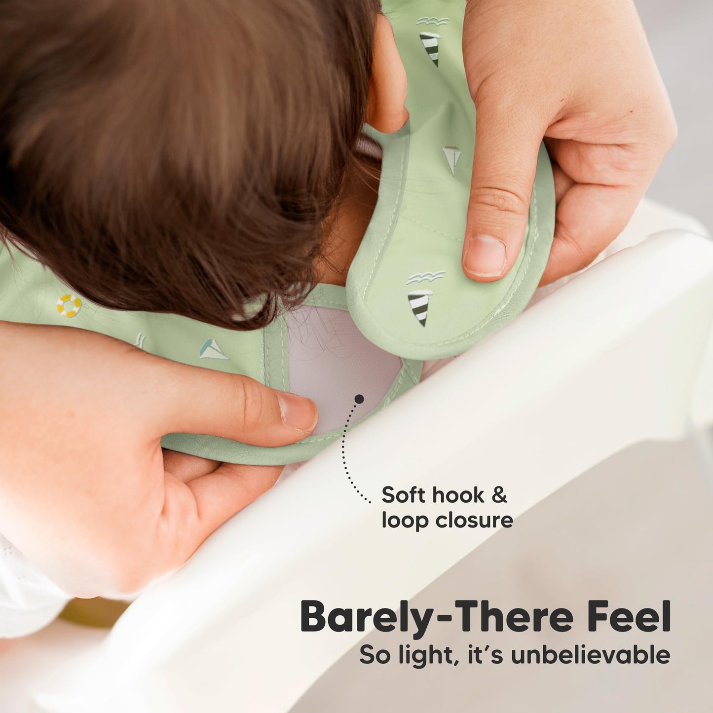 KeaBabies Paquete de 3 baberos impermeables para bebés para comer, baberos livianos para bebés con recogedor de alimentos, baberos para niños pequeños a prueba Buques Talla única