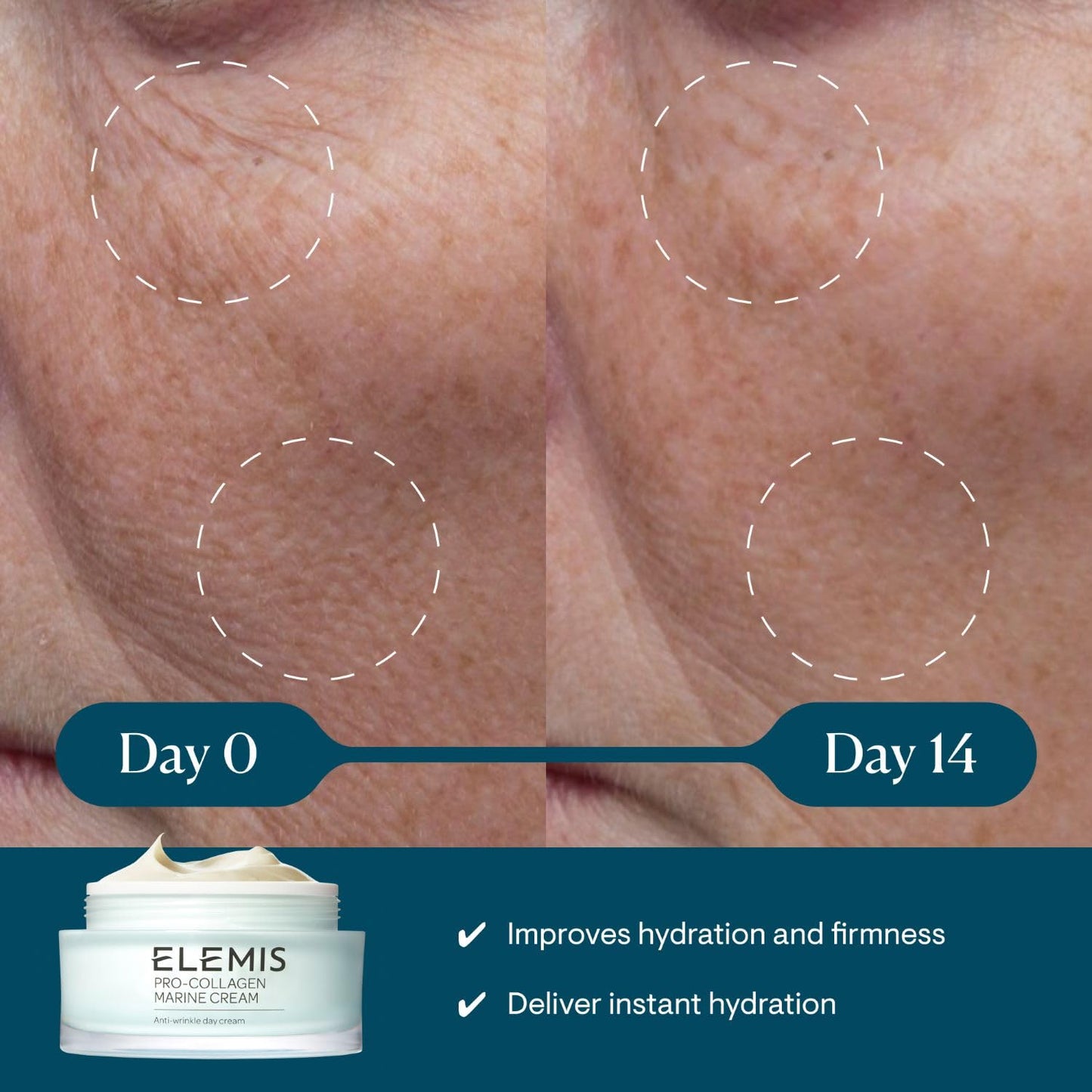 ELEMIS Pro-Collagen Marine Cream, Anti-wrinkle Day Cream, 1.6 fl. oz