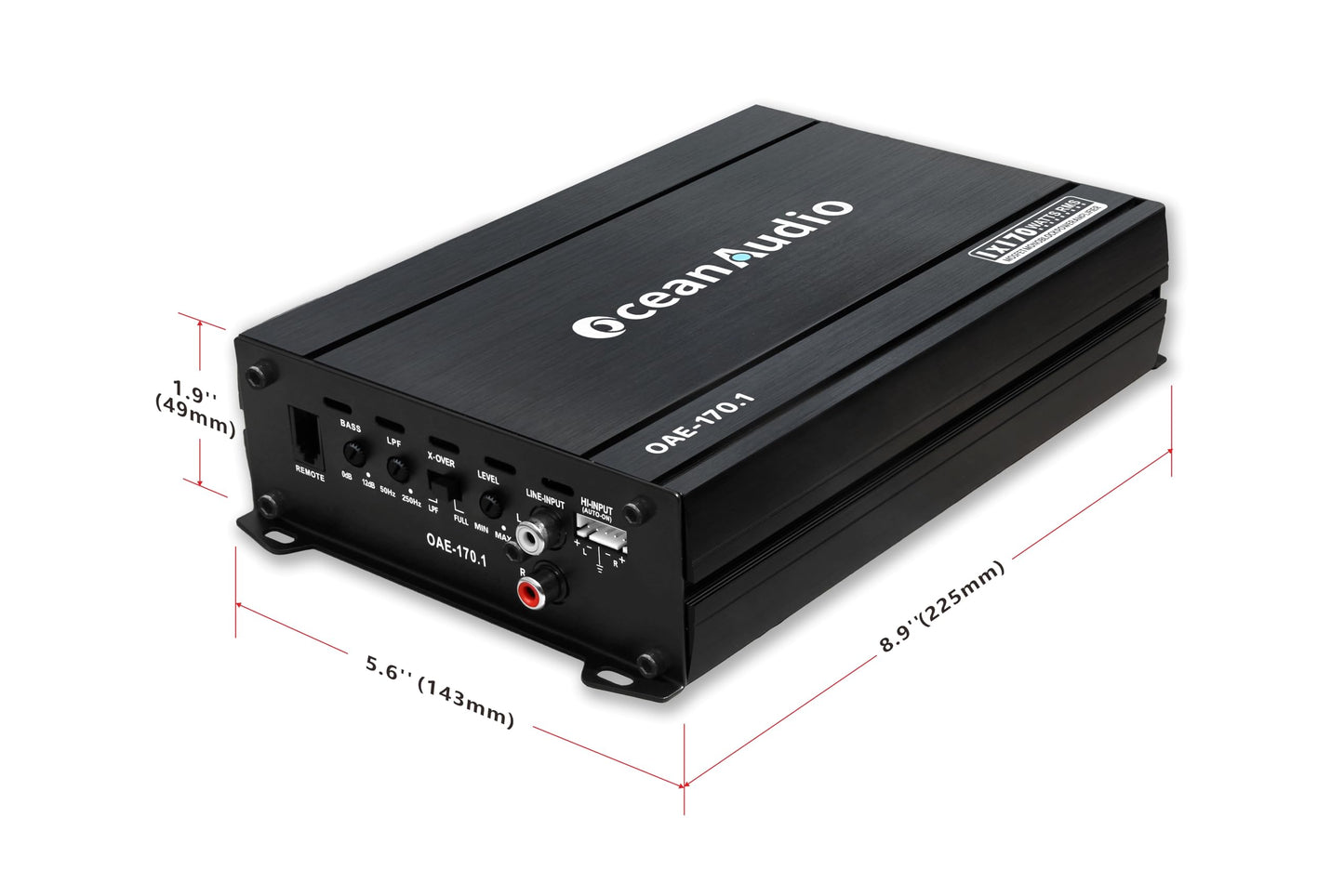 Amplificador Monoblock OceanAudio OAE-170.1 1 Canal Clase A/B Potencia 340 W
