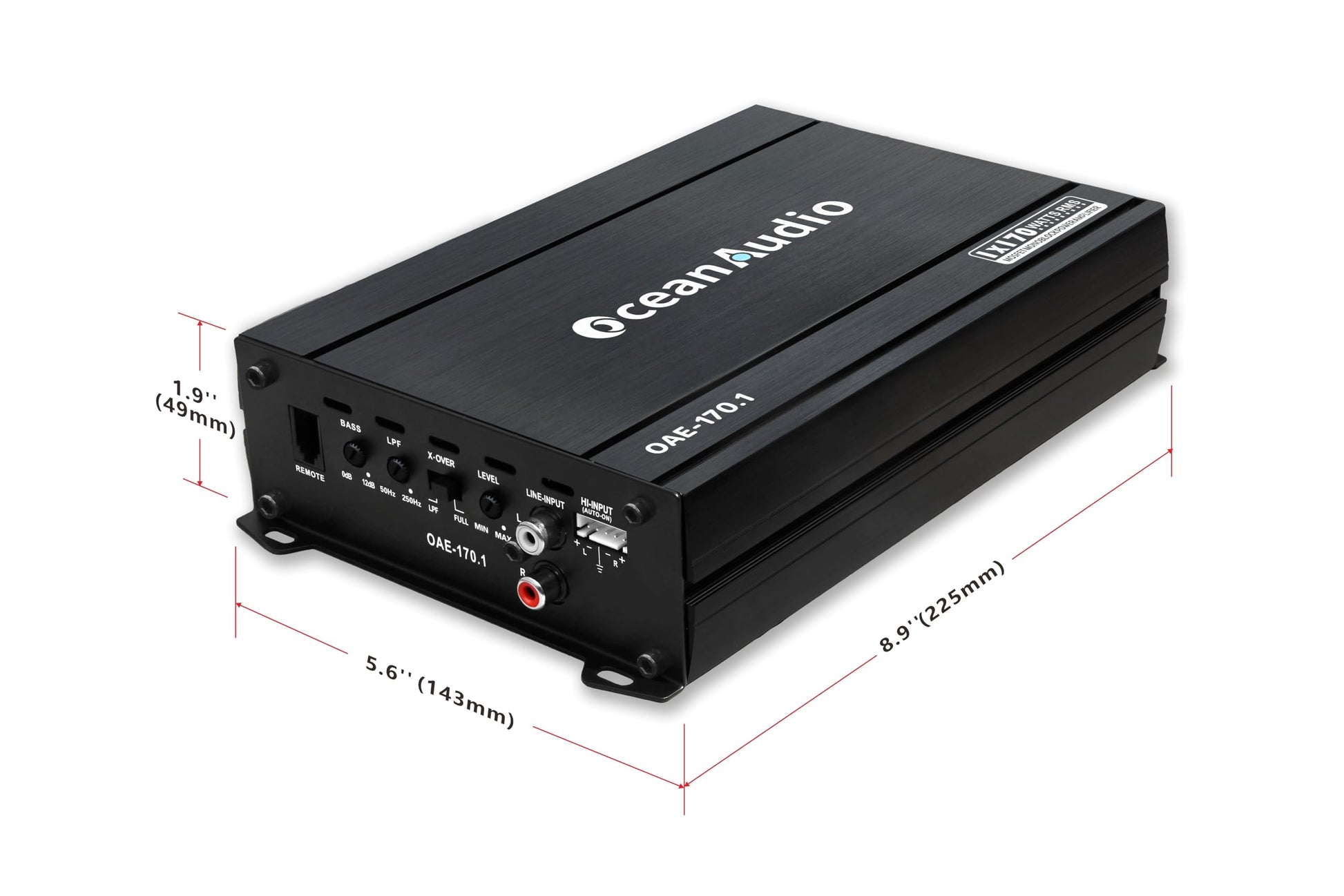 Amplificador Monoblock OceanAudio OAE-170.1 1 Canal Clase A/B Potencia 340 W