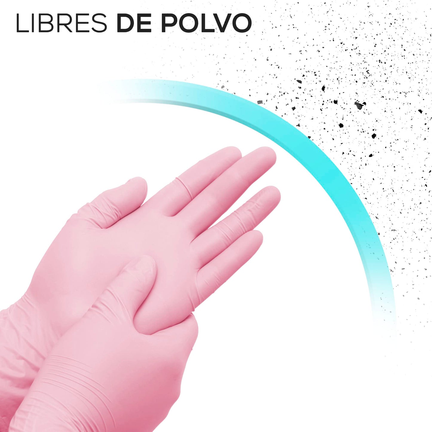 Guantes De Vinil Synmax 200 pzas Libre De Latex y Nitrilo Vinyl No Esteril Guantes Desechables
