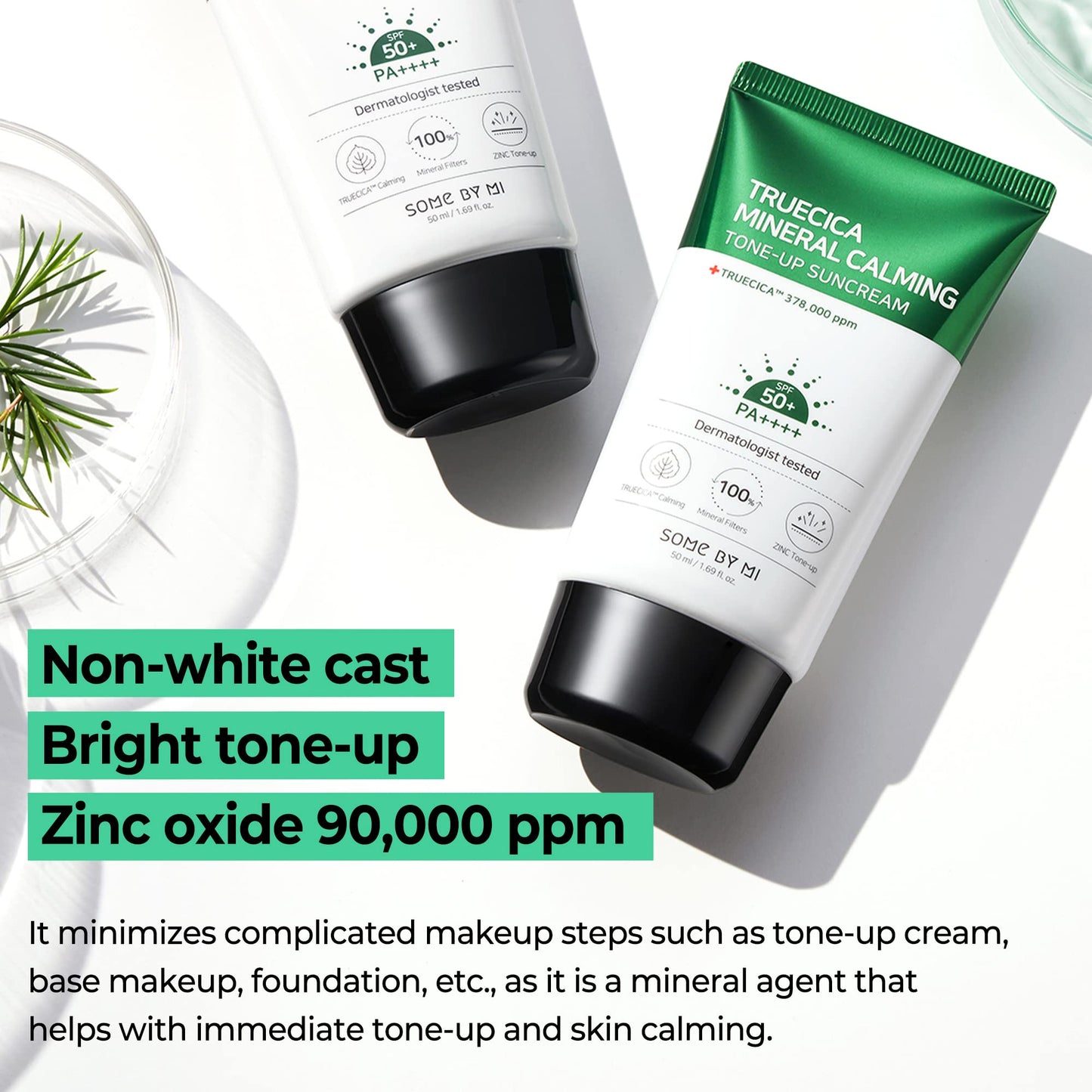 Crema Solar Mineral Calmante SOME BY MI Truecica Tone-up