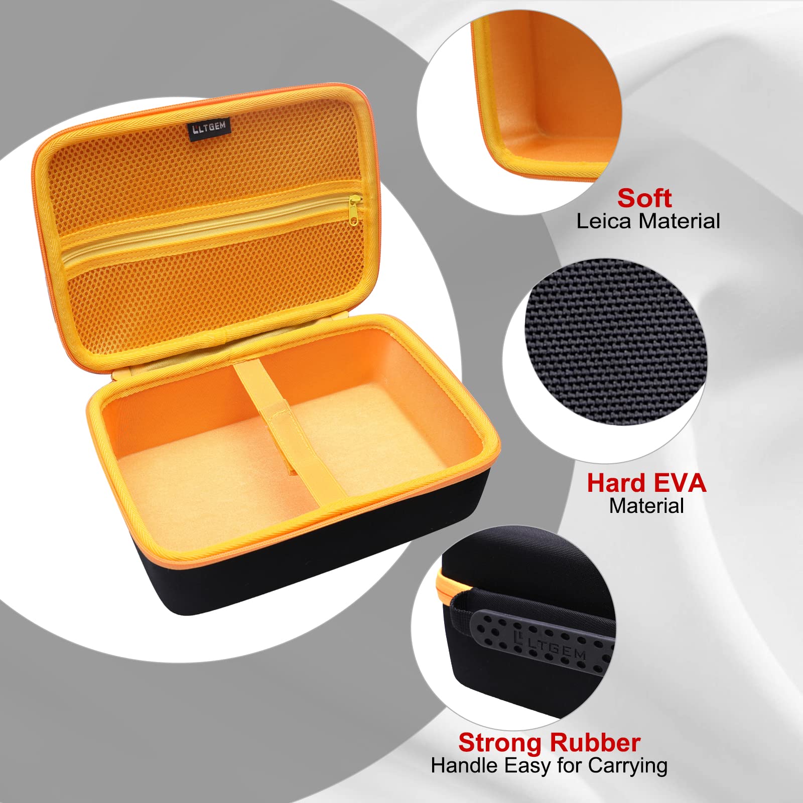 LTGEM - Funda rígida de viaje para proyector AuKing Mini 2023 actualizada, solo funda (interior: 9.2 x 6.2 x 2.4 pulgadas)