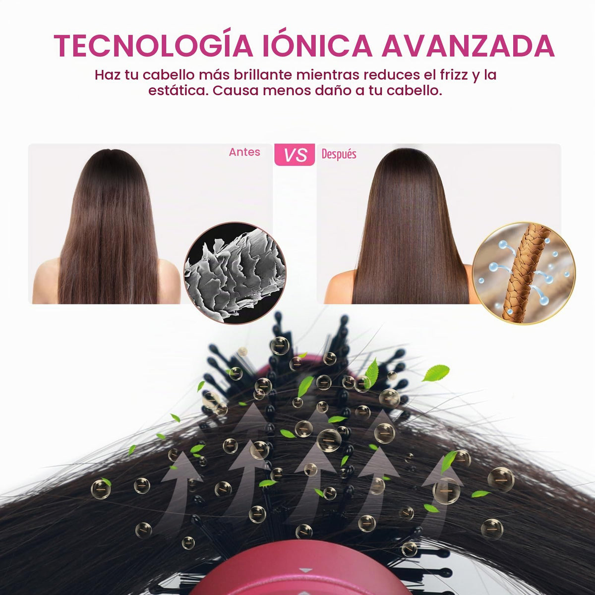 Cepillo 4 en 1 Aima Beauty Cerámica Aire Caliente