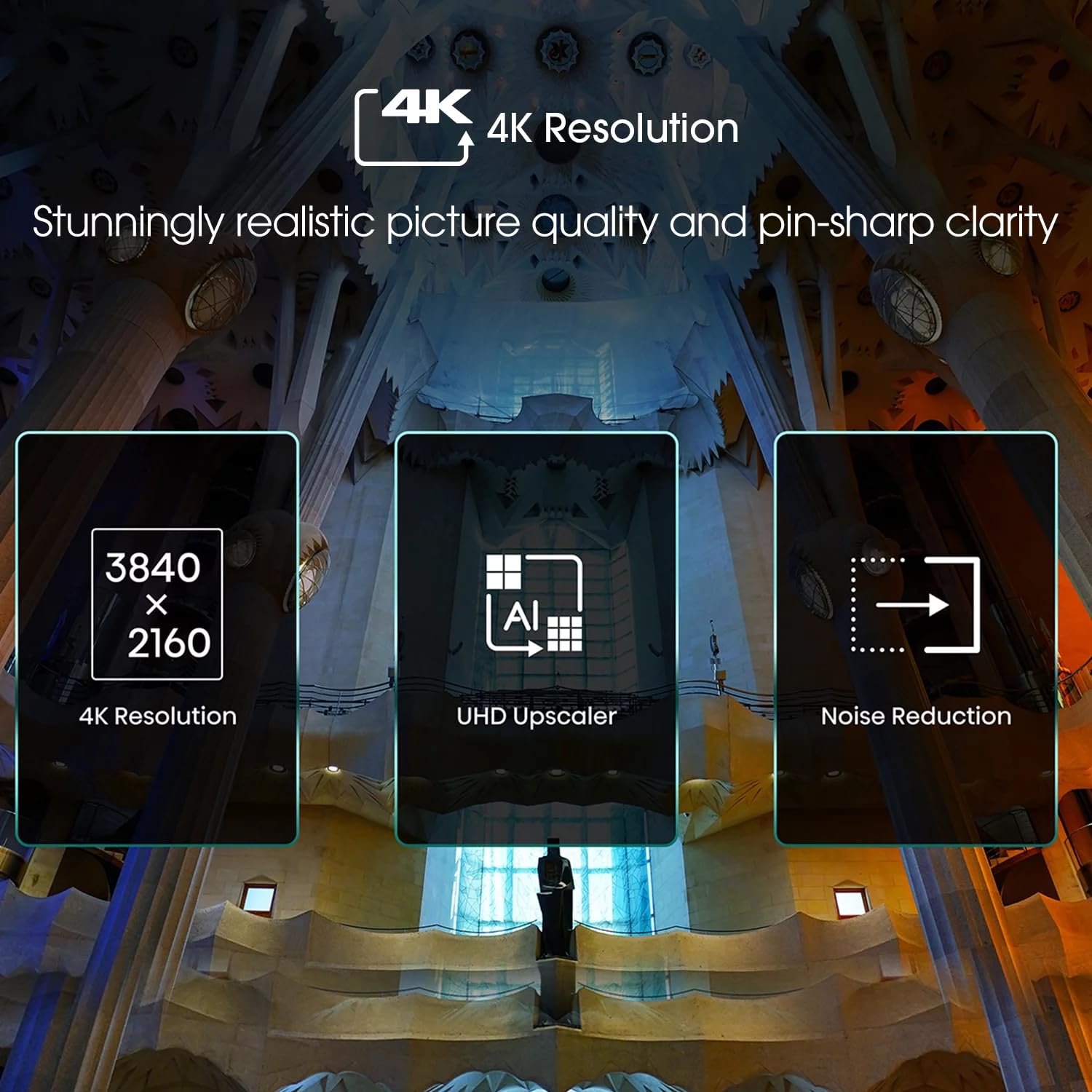 Televisión LED UHD 4K de 58 Pulgadas Hisense R6 LED HDR Wi-Fi con Modo de Juego Alexa y Google