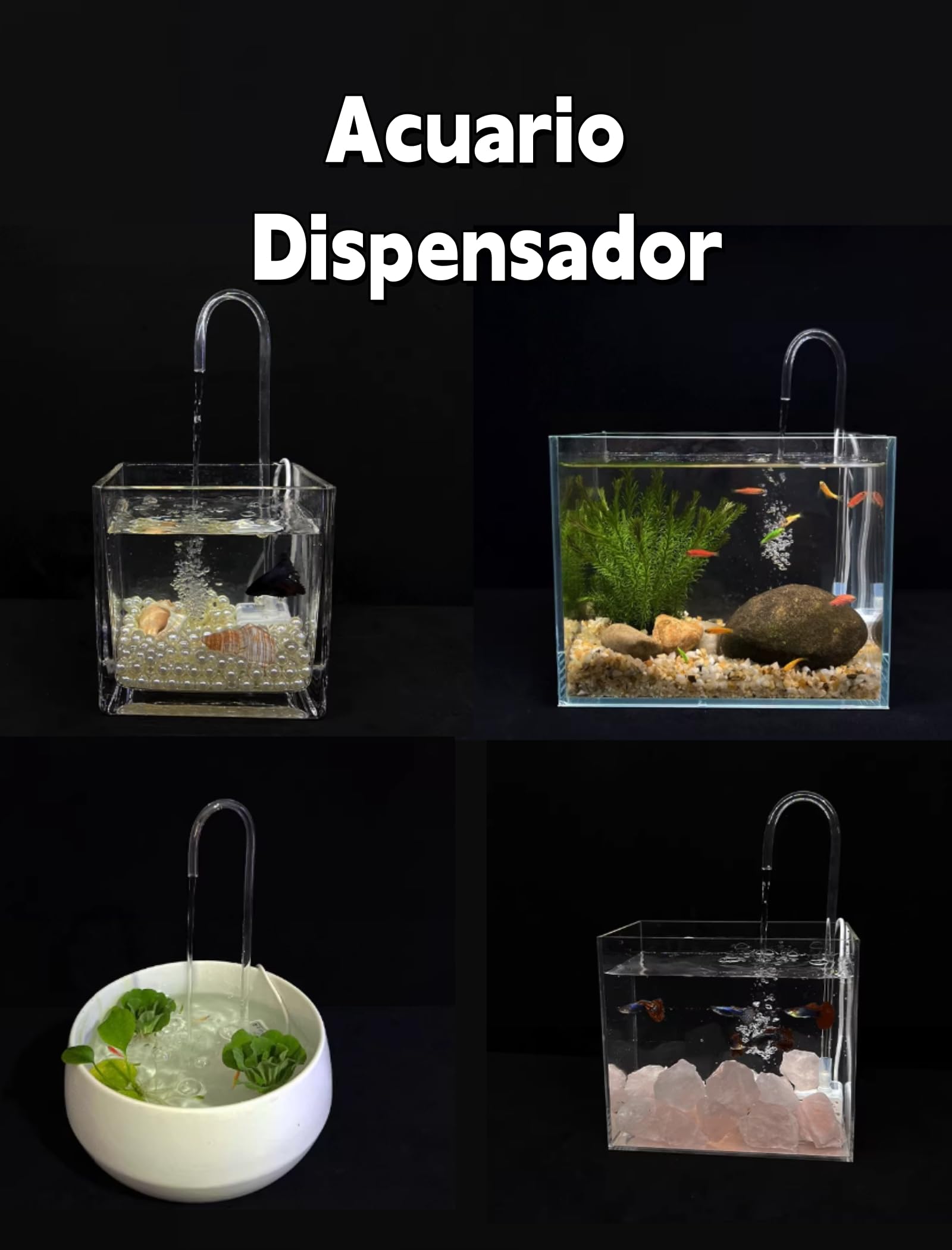 Bomba de fuente para mascotas, Mini bomba USB 200L / H Bomba de agua sumergible para pecera Acuario Dispensador de agua para mascotas