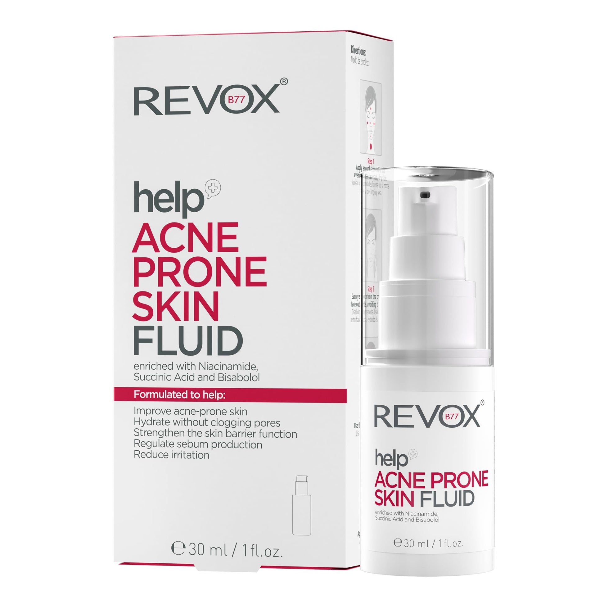 REVOX B77 HELP FLUIDO PARA PIELES PROPENSAS AL ACNE 30ML