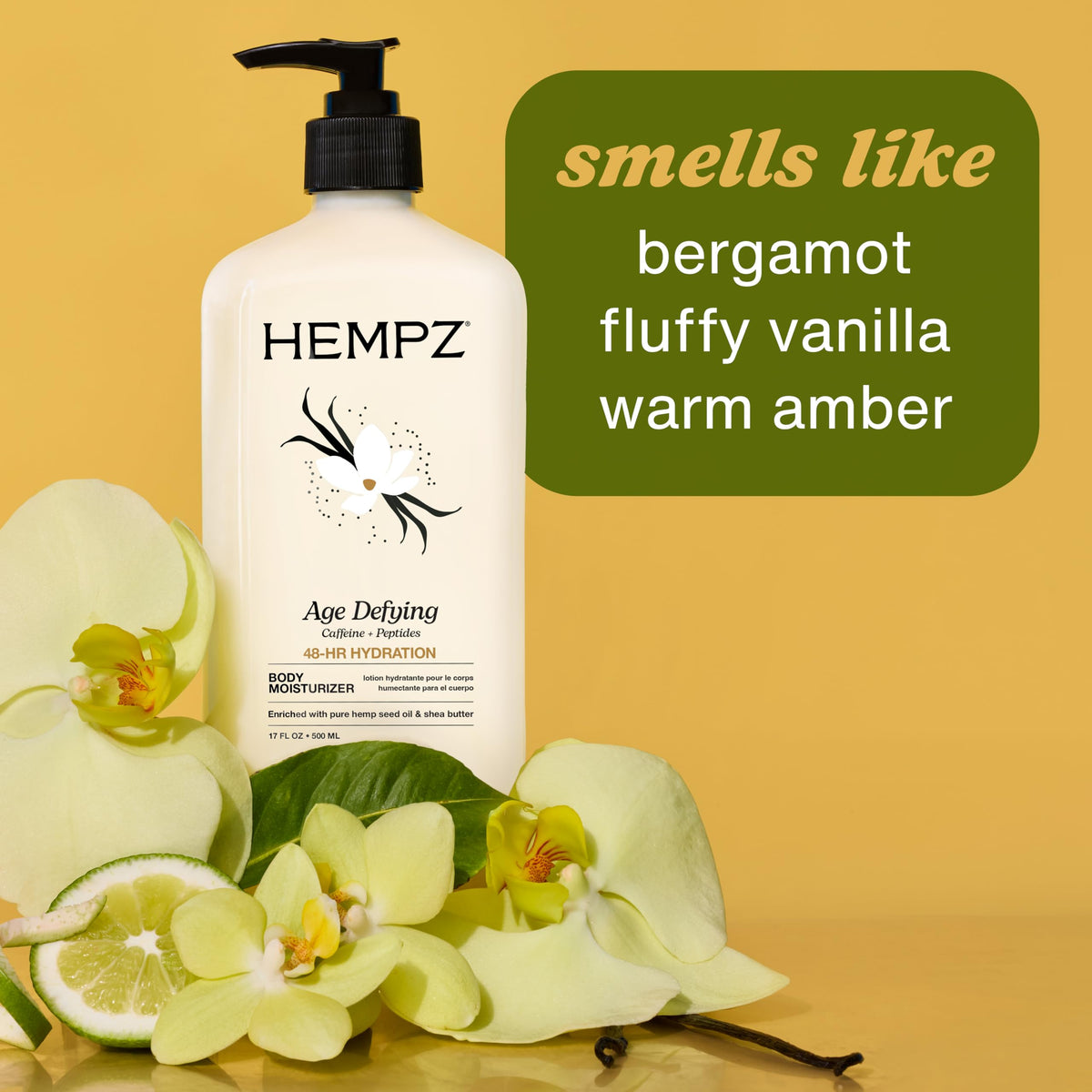 Hempz Age-Defying Herbal Body Moisturizer Unisex Moisturizer 17 oz