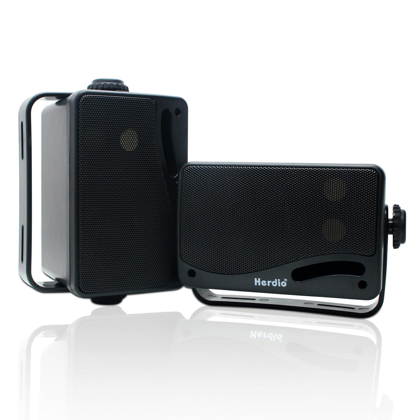 Herdio 3.5 Pulgadas Bluetooth Bocinas para Exterior, 200W Altavoces para Exteriores, Resistente al Agua, Adecuado para el hogar, Patio, Terraza,Patio Trasero (2 Altavoces,Negros)