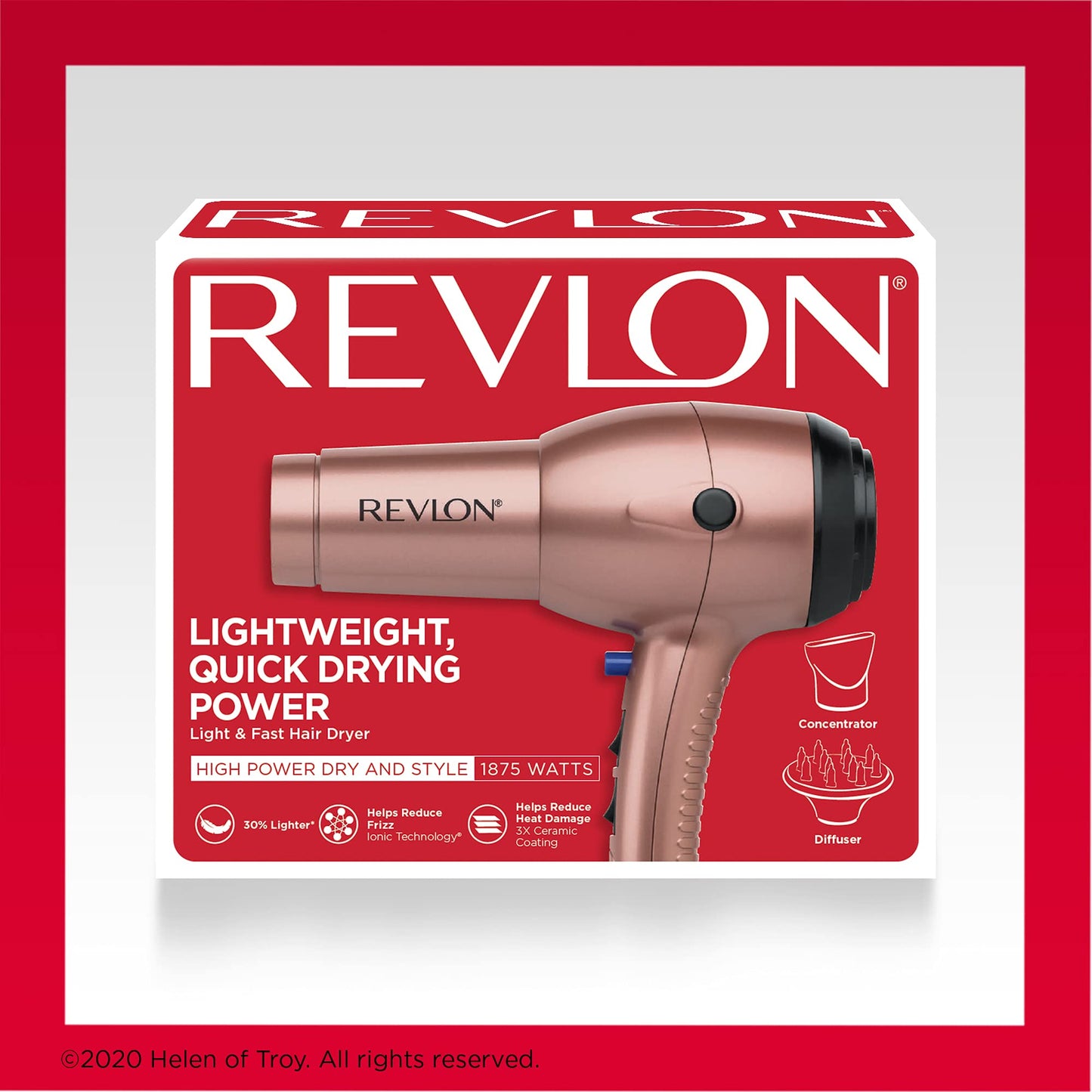 Secadora para Cabello Revlon Bronce 1875 W
