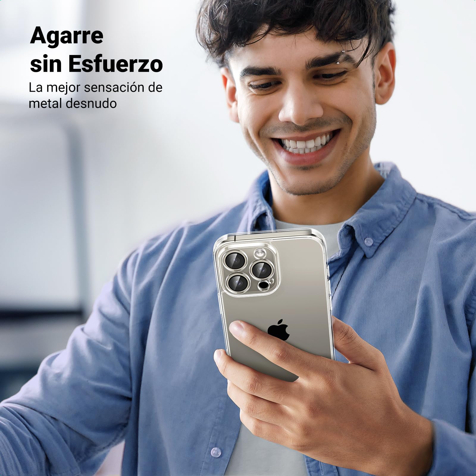 UGREEN Funda para iPhone 16 Pro, Anti-Amarillo con Protección de la Lente y contra Caídas, Case Anticaída y Antidesgaste, Carcasa 6.3", Transparente