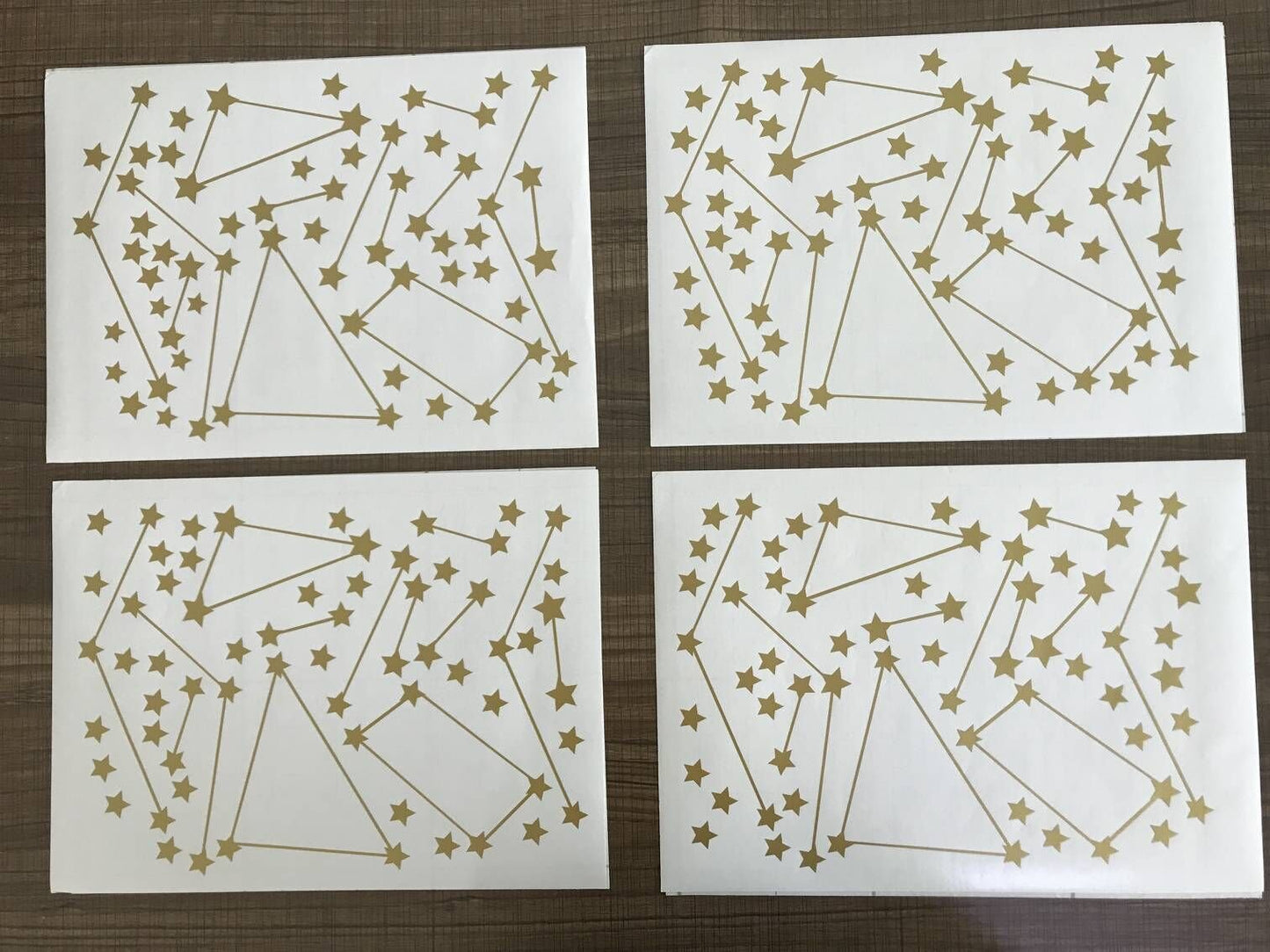 (Gold) - Melissalove 120 Gold Star Constellation Wall Decal Kids Bedroom Removable Decoration Outer Space Nursery Sticekrs Zodiac Astronomy Art Mural Decor ZB162 (Gold)