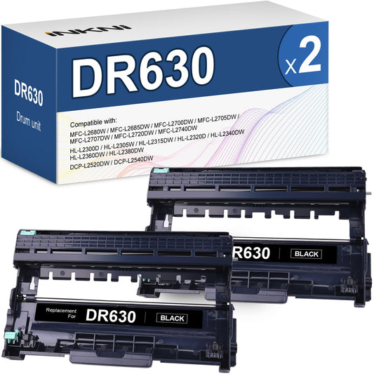 Unidad de Tambor Brother DR630 para Impresoras HL y MFC-L Negra