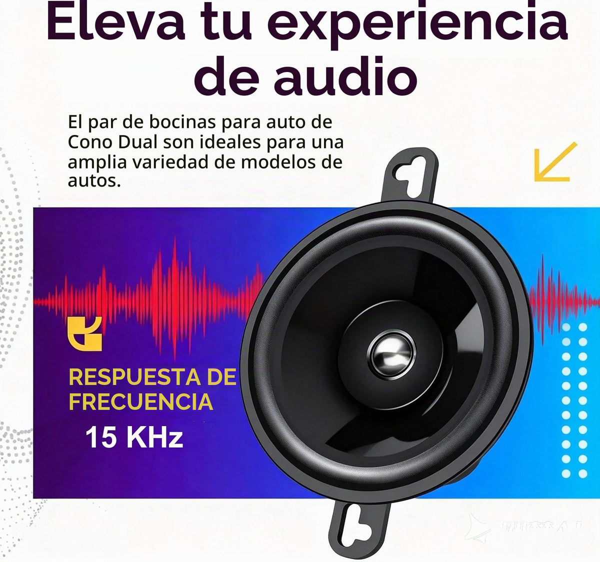 Altavoz Doble Cono SONDPEX Negro CS17507