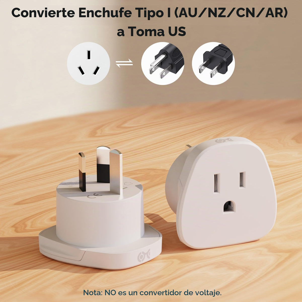 Adaptador de Viaje Cable Matters Blanco de EE. UU. a AU