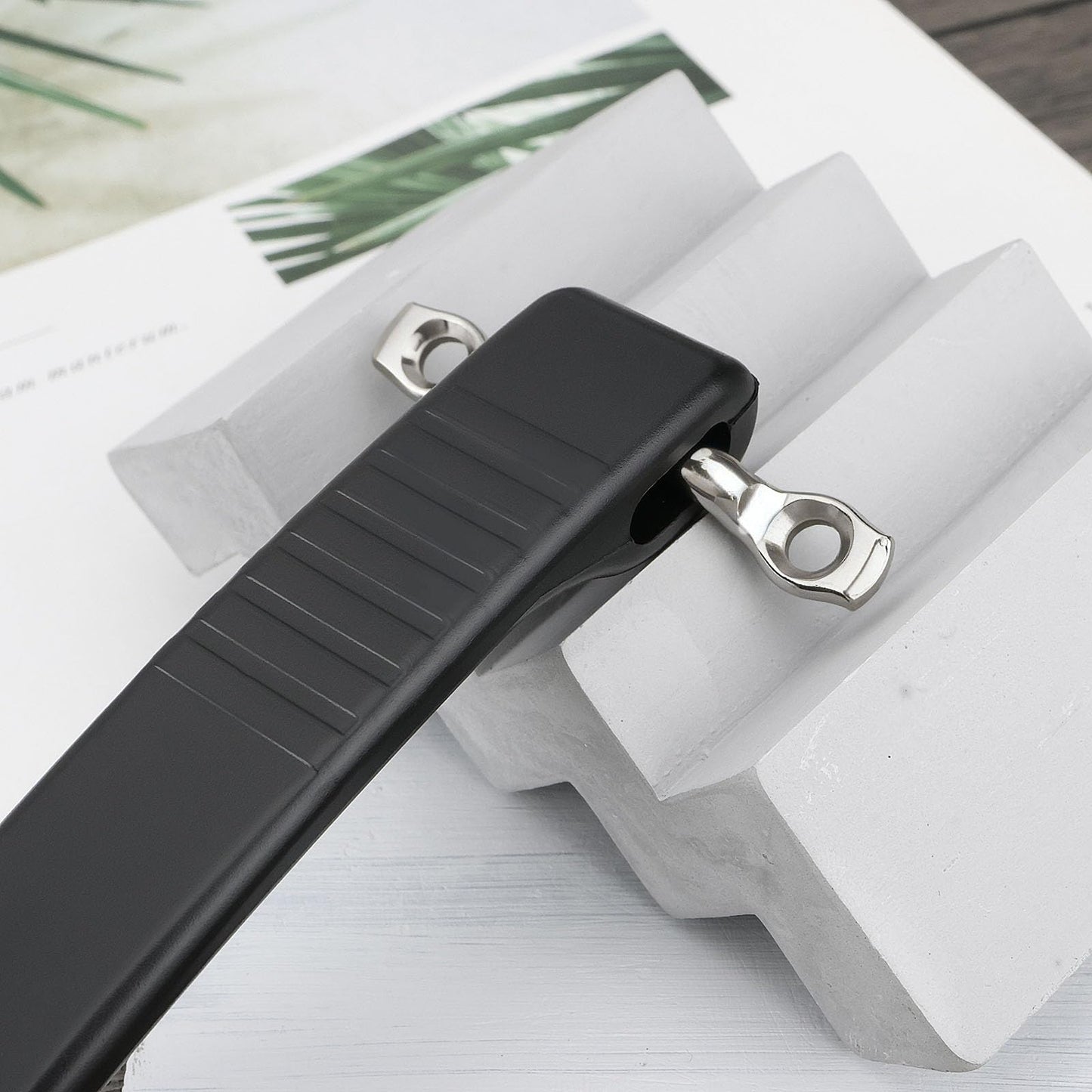 LT Easiyl - Mango de amplificador clásico Dogbone con tornillos, mango de goma suave compatible con amplificador de guardabarros, amplificador de bajo, amplificador de guitarra