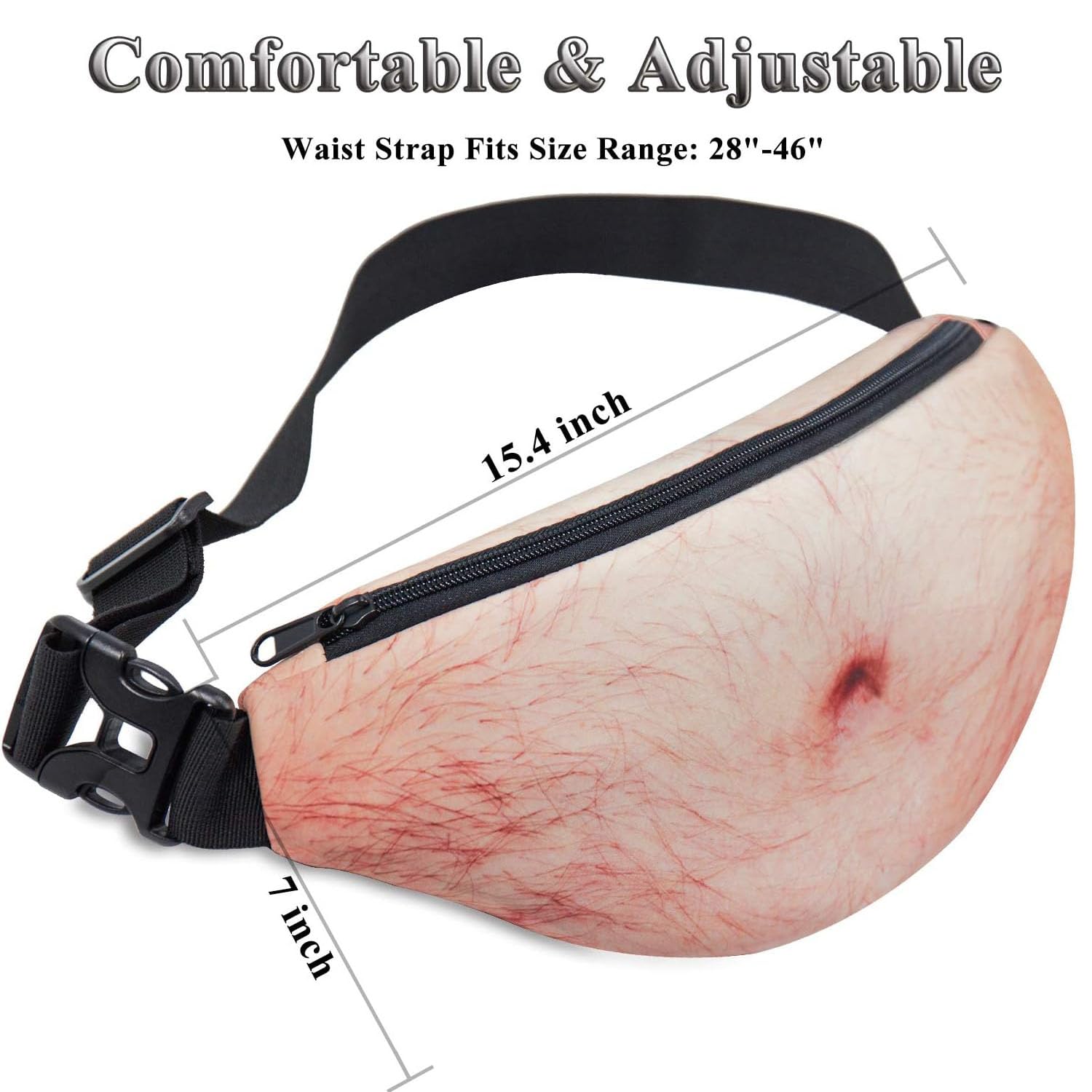 Dad Bag Fake Beer Belly,Riñonera hombres,Bolsa de papá Fake Beer Belly Waist Pack Unisex Riñonera White Elephant Gifts Regalos divertidos de mordaza