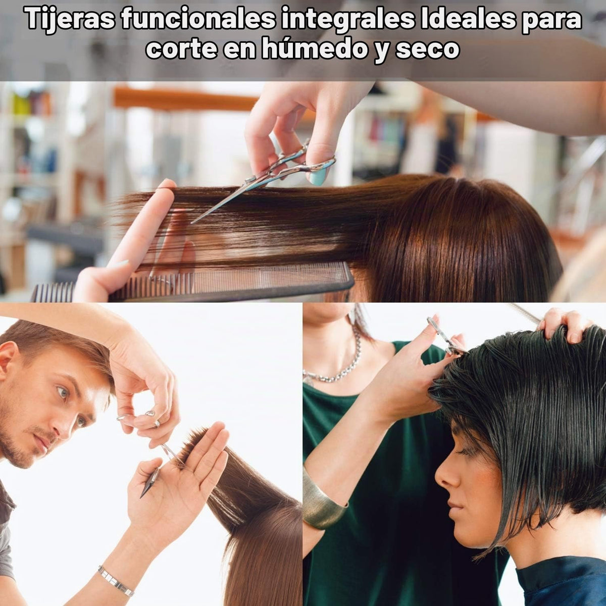 Fengliren Tijeras profesionales de alta gama extremadamente afiladas para corte de pelo de peluquería para cabello de 6.5 pulgadas, tijeras de corte de pelo hechas de aleación de acero inoxidable para