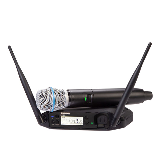 Sistema de Micrófono Inalámbrico Digital Shure Doble Banda Pro 12 Horas de Batería 100 Pies Alcance 587 Mano Receptor Un Canal