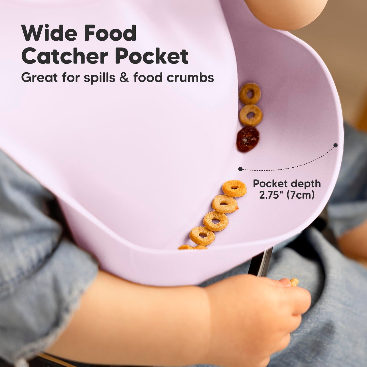 KeaBabies - Paquete de 2 Mandiles para Niño, Baberos de Silicona para Bebés, Baberos de Silicona para Comer, Baberos de Silicona Pura de Grado Alimenticio, Baberos Impermeables