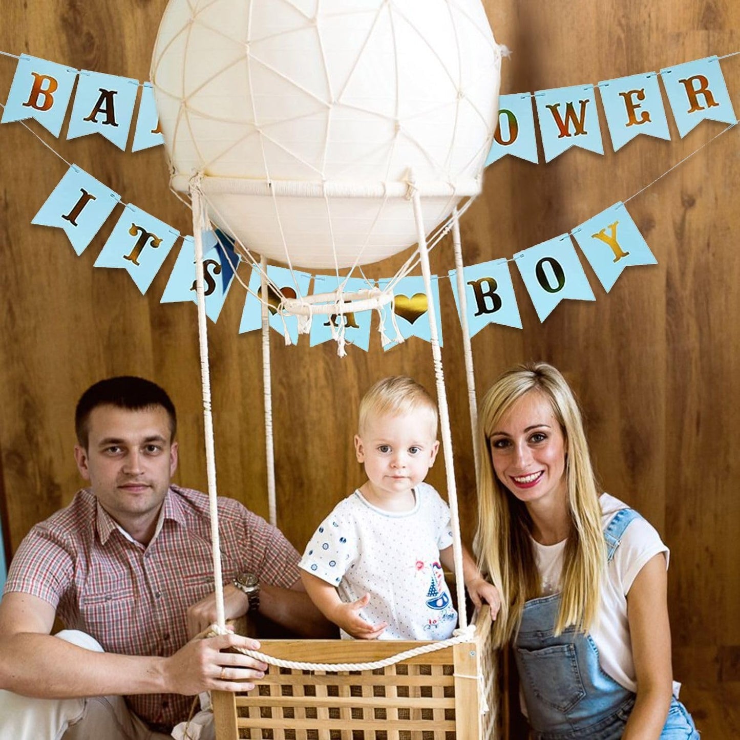 CoolerthingsDG, es un niño, decoración de baby shower para niño, azul y plateado, suministros para baby shower