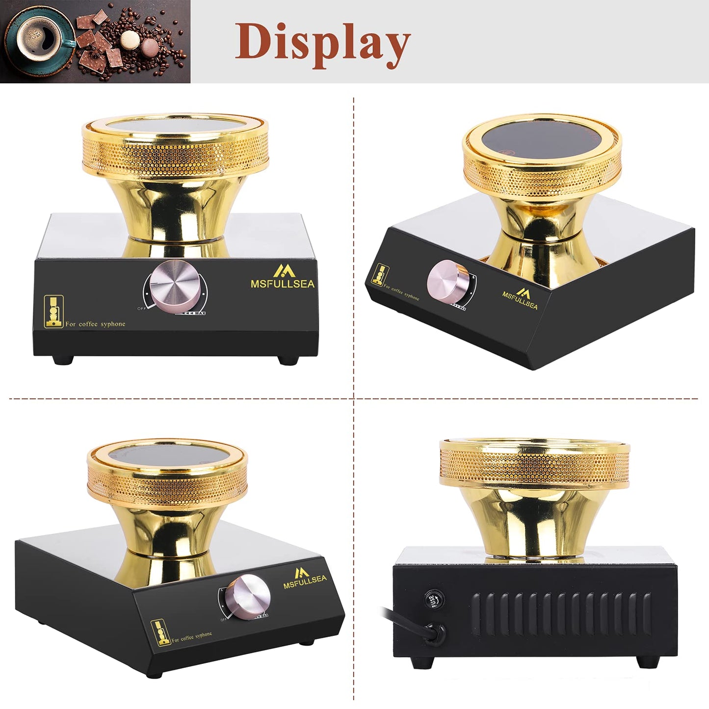 Quemador Halógeno Msfullsea Cafetera Syphon 110 V