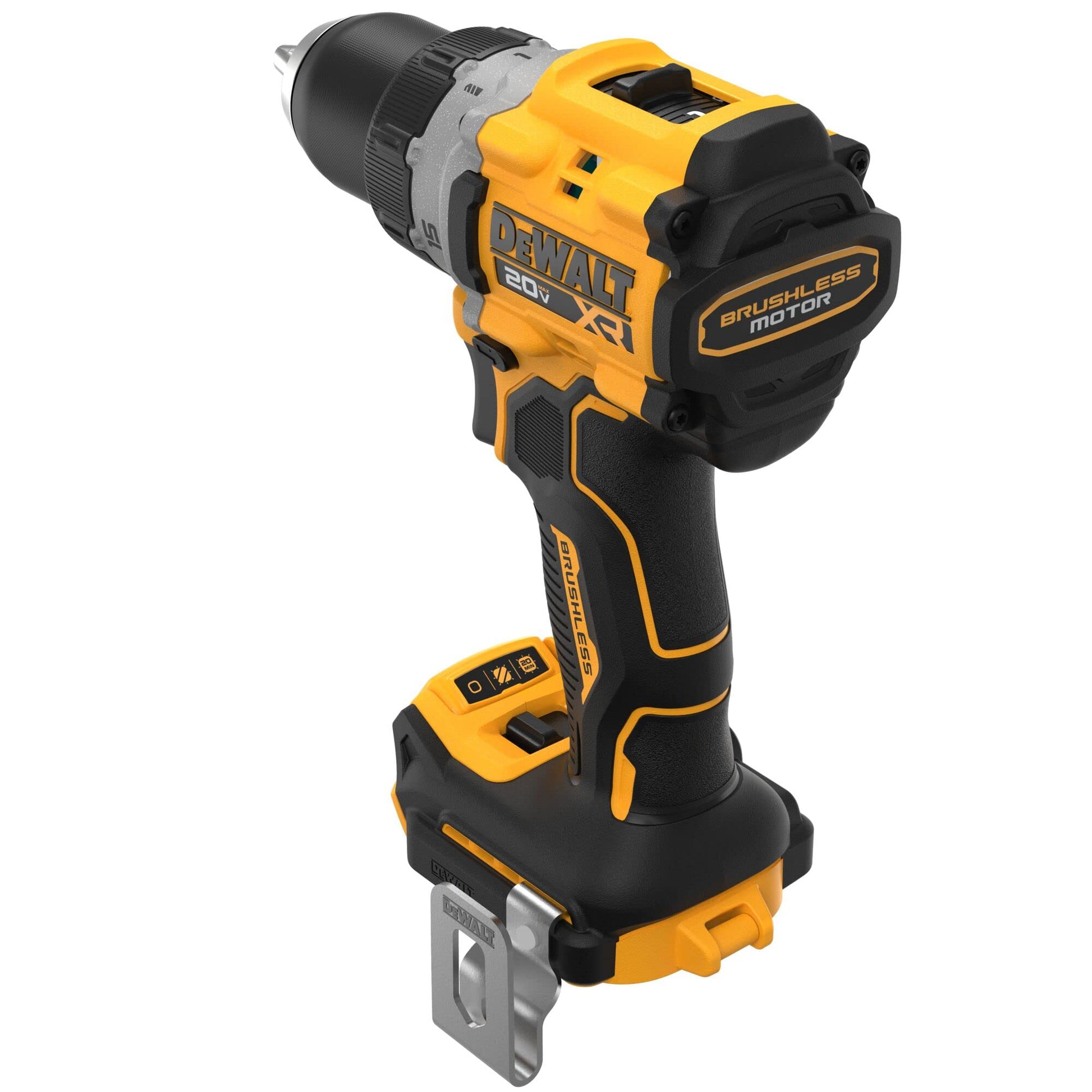 DEWALT Kit Taladro Rotomartillo Atornillador Inalámbrico 1/2" (13mm), Incluye 2 Baterías, Cargador y Bolsa de Herramientas, 20V Máx, DCD805D2