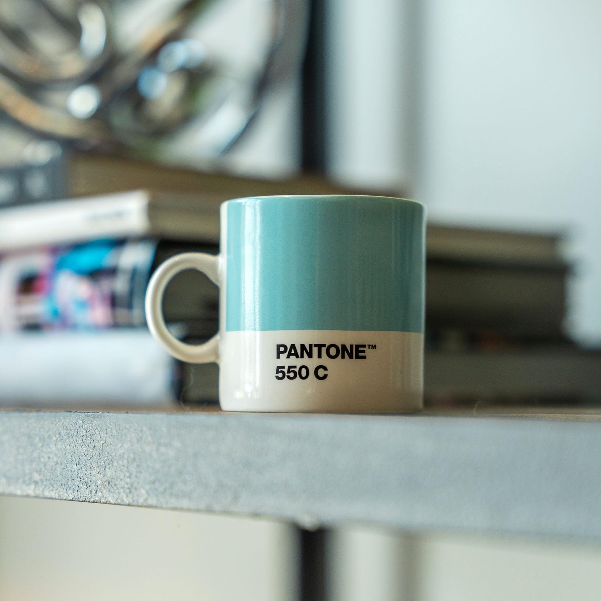 Copenhagen Design PANTONE Taza de café pequeña, porcelana fina (cerámica), 120 ml, gris cálido