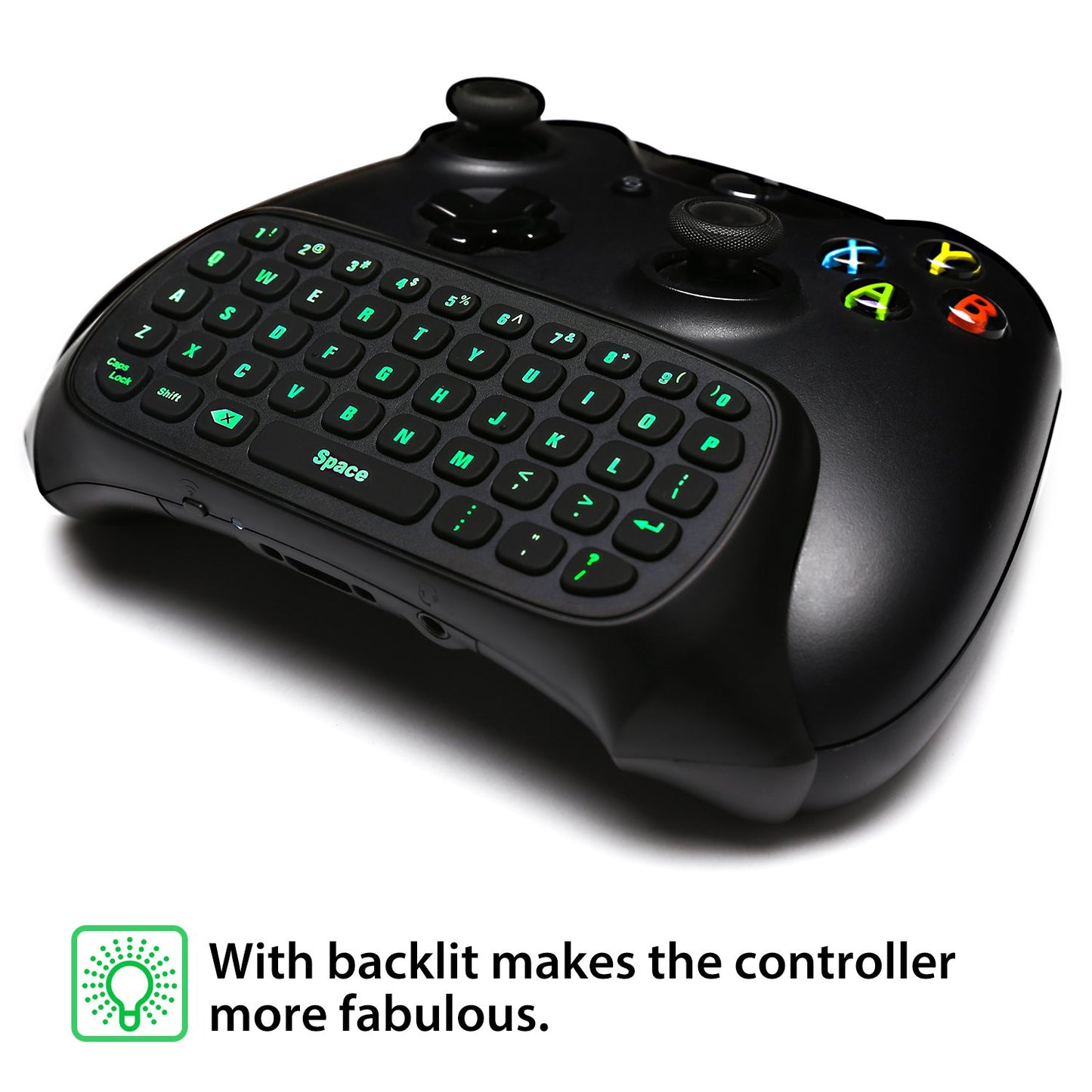 Teclado Inalámbrico MoKo Verde para Juegos Xbox One y Series X/S Negro