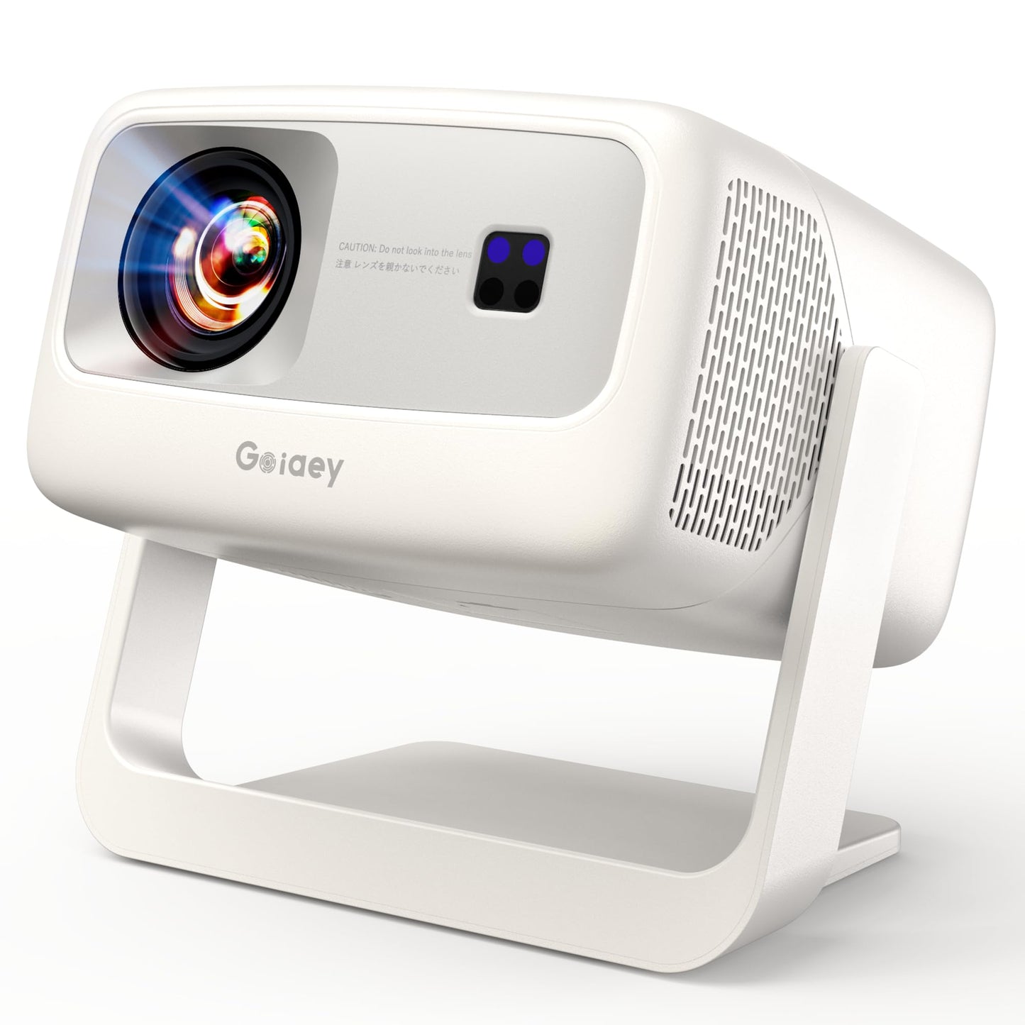 Goiaey [Nueva generación con Visibilidad Diurna Mejorada/Descarga de Aplicaciones Oficiales/Audio Dolby de 65 W] Proyector para Exteriores con WiFi y Bluetooth, Modelo Gris Mejorado (versión 2026)