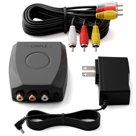 Convertidor HDMI DVI, Componente, RGB, RCA (AV Composite) (Digital y analógico) - Convierte señales HDMI HD para Xbox/PS4/PS3/PC/Laptop/TV/STB/VHS/VCR/Camera/DVD/reproductor Blu-ray, PAL/NTSC, Negro, VIDEO - RCA to COAX
