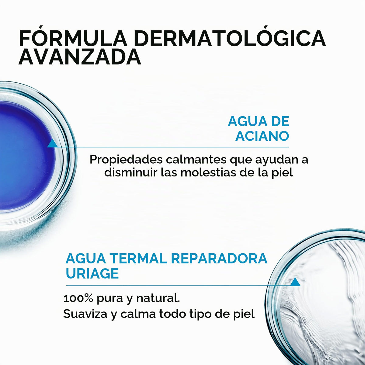 Uriaage Desmaquillante de ojos waterproof con agua de aciano - Elimina suavemente el maquillaje resistente al agua dejando la piel suave y no pegajosa I Sin parabenos y sin perfumeI Testado oftalmológicamente