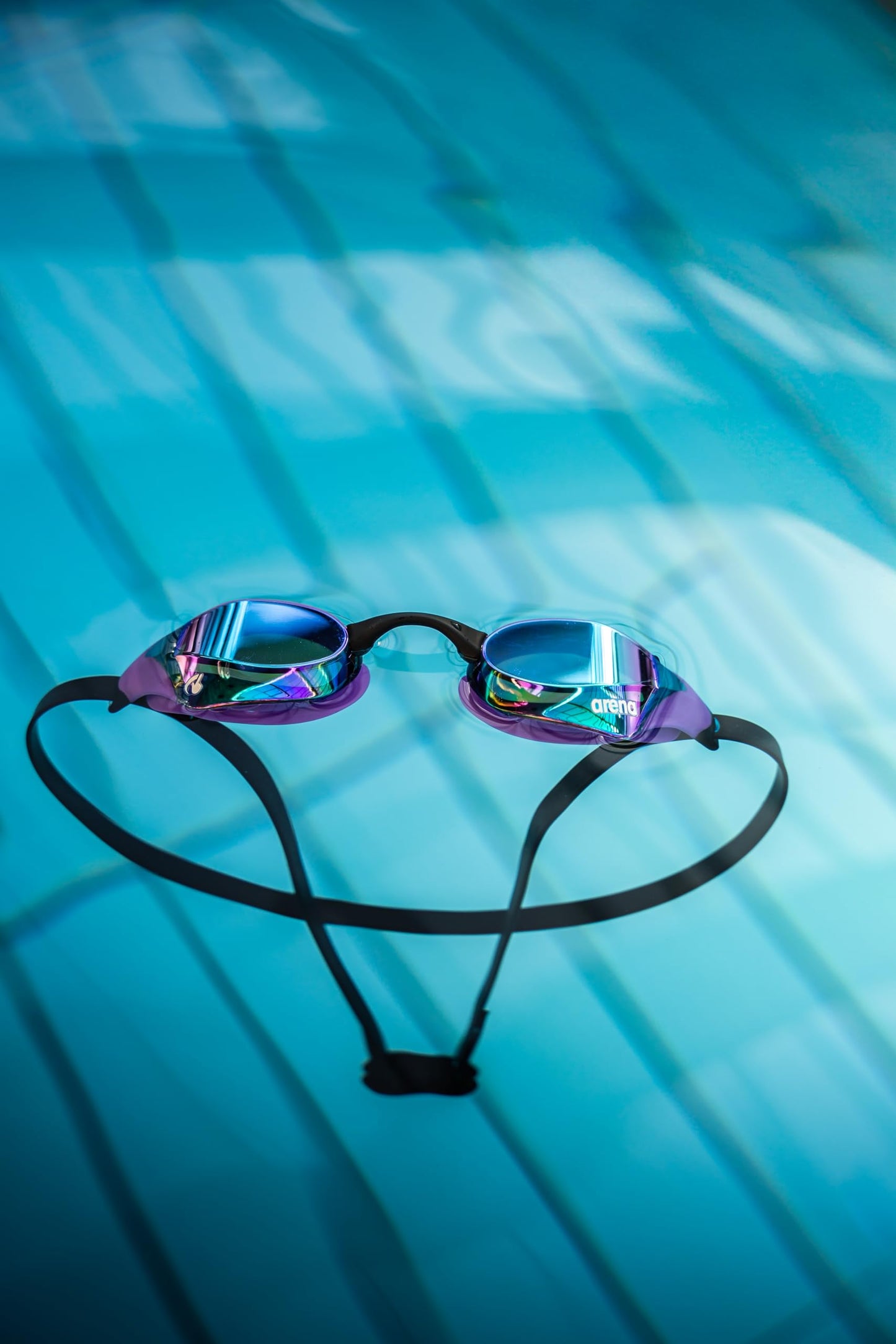 Anteojos de Natación Arena Cobre Amarillo Dorado con Lentes de Espejo Antivaho para Hombre y Mujer