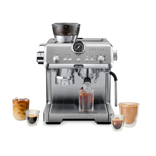 De'Longhi La Specialista Opera Máquina espresso con "Cold Brew", lanceta de vapor estilo profesional para café con leche, capuchino, molinillo incorporado, EC9555M