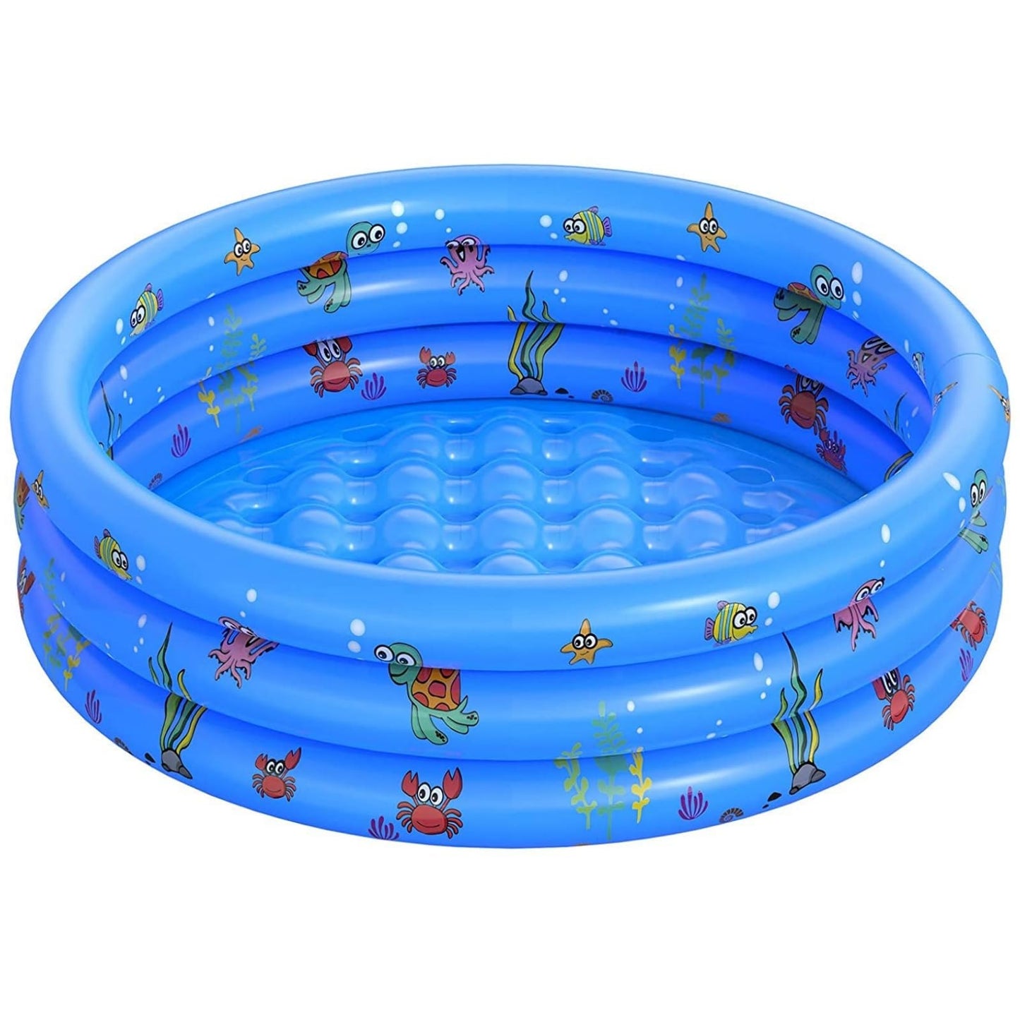 ANNTHOR Alberca Inflable para Niños, Mini Alberca Inflable para Niños, Albercas Inflables para Niños 3 Niveles, Piscina Hinchable Familiar En El Patio Trasero, 130x40cm