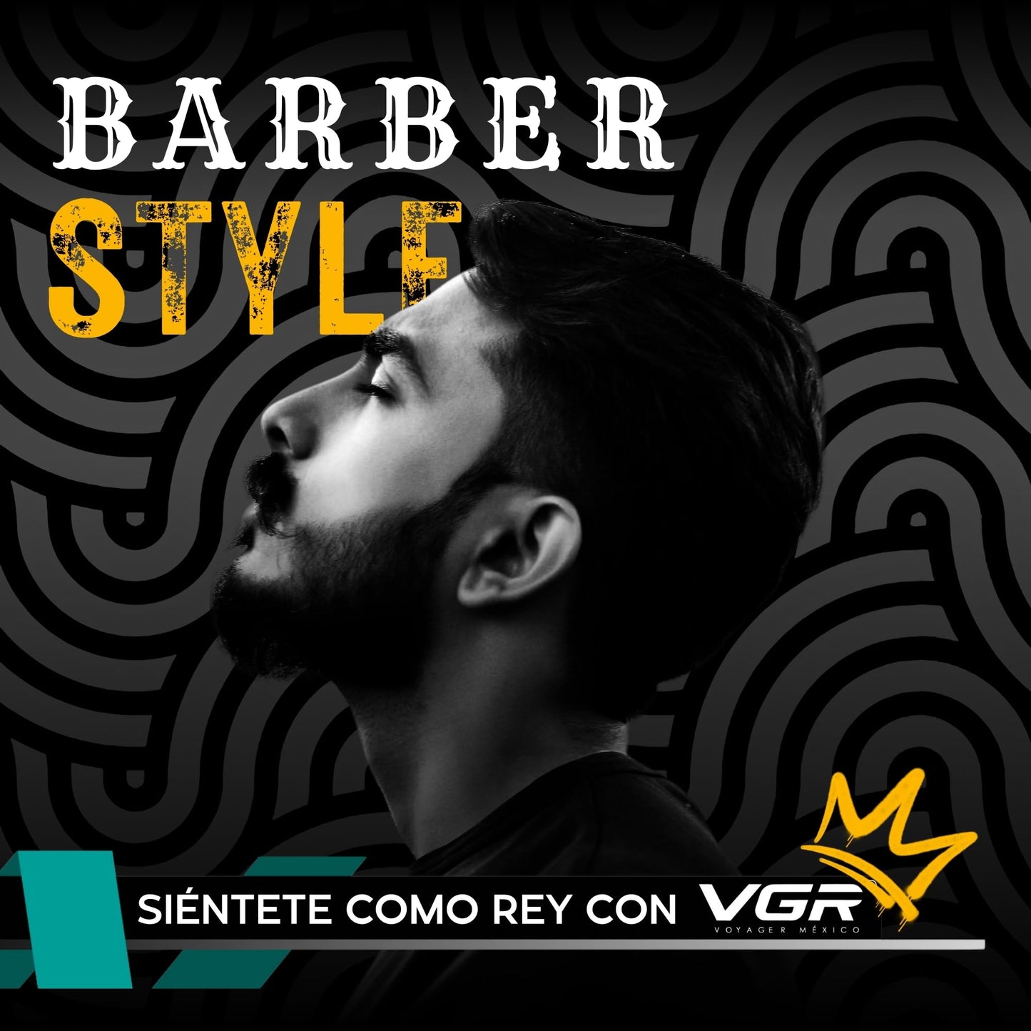 Rasuradora para Hombre Shaver Trimmer VGR V-332, Profesional, Maquina para Cortar Cabello, Barba y Patillas Inalámbrica, Recargable (Plateado)