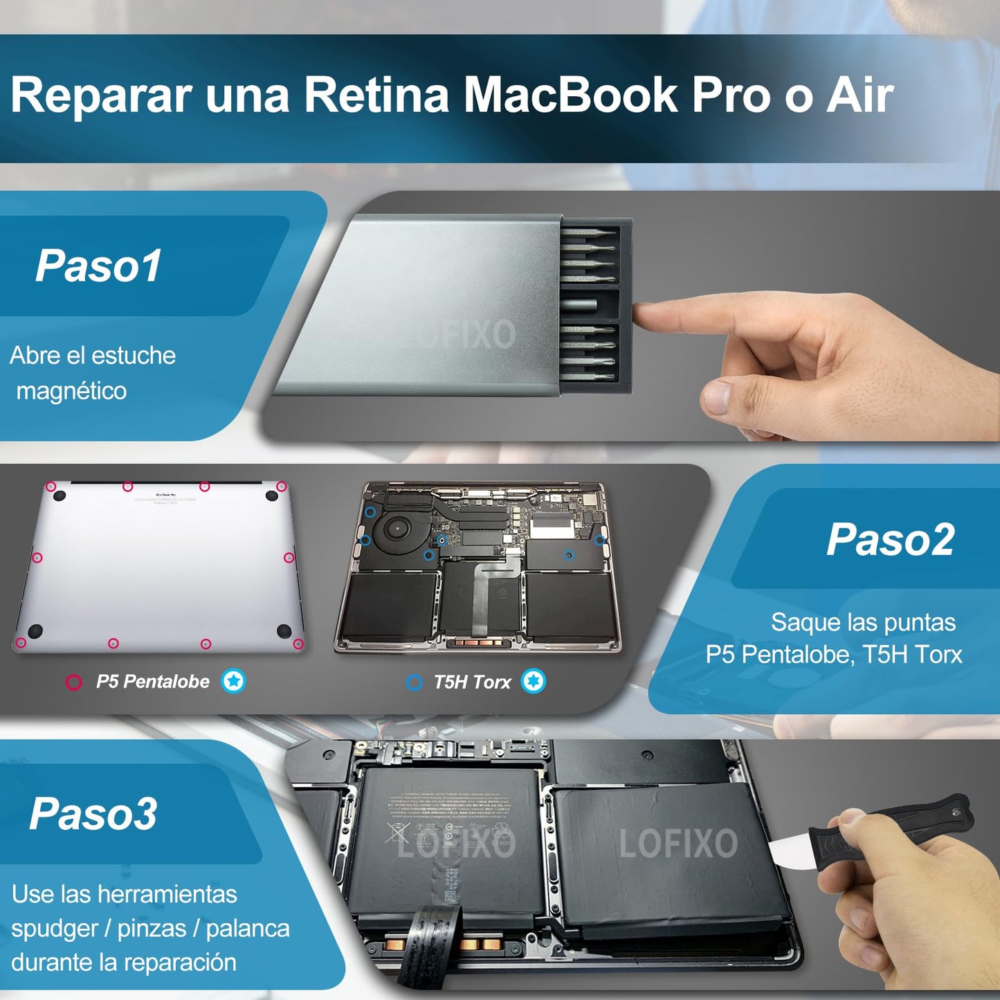 Kit de Desarmadores 92IN1 para Reparación y Limpieza de iPhone en Multidispositivos